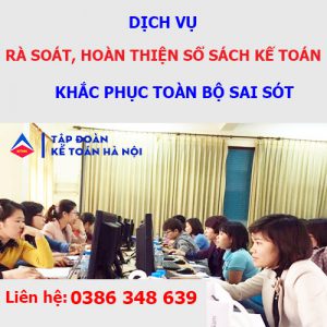 Dịch vụ rà soát sổ sách kế toán