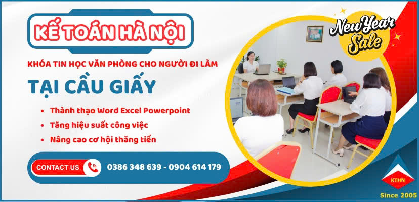 Khóa tin học văn phòng cấp tốc tại Yên Hòa Cầu Giấy