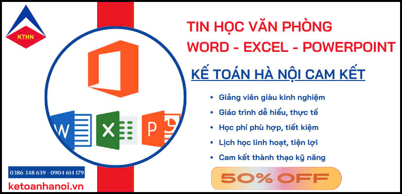 Các khóa tin học văn phòng cho người đi làm tại Dịch Vọng Cầu Giấy