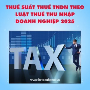 Thuế Suất Thuế TNDN Theo Luật Thuế Thu Nhập Doanh Nghiệp 2025